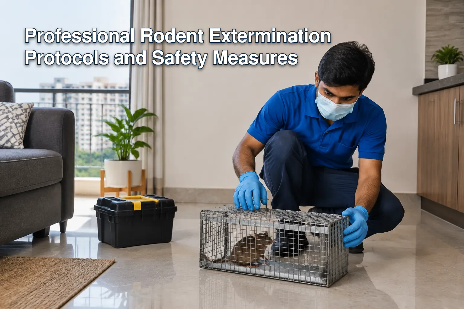 Professional pest control expert in action in Bengaluru
