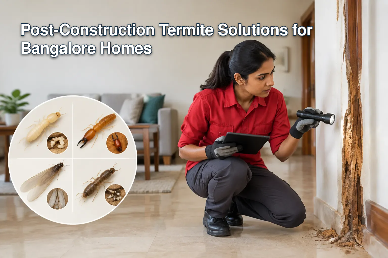 Infographic of termite types in Bangalore