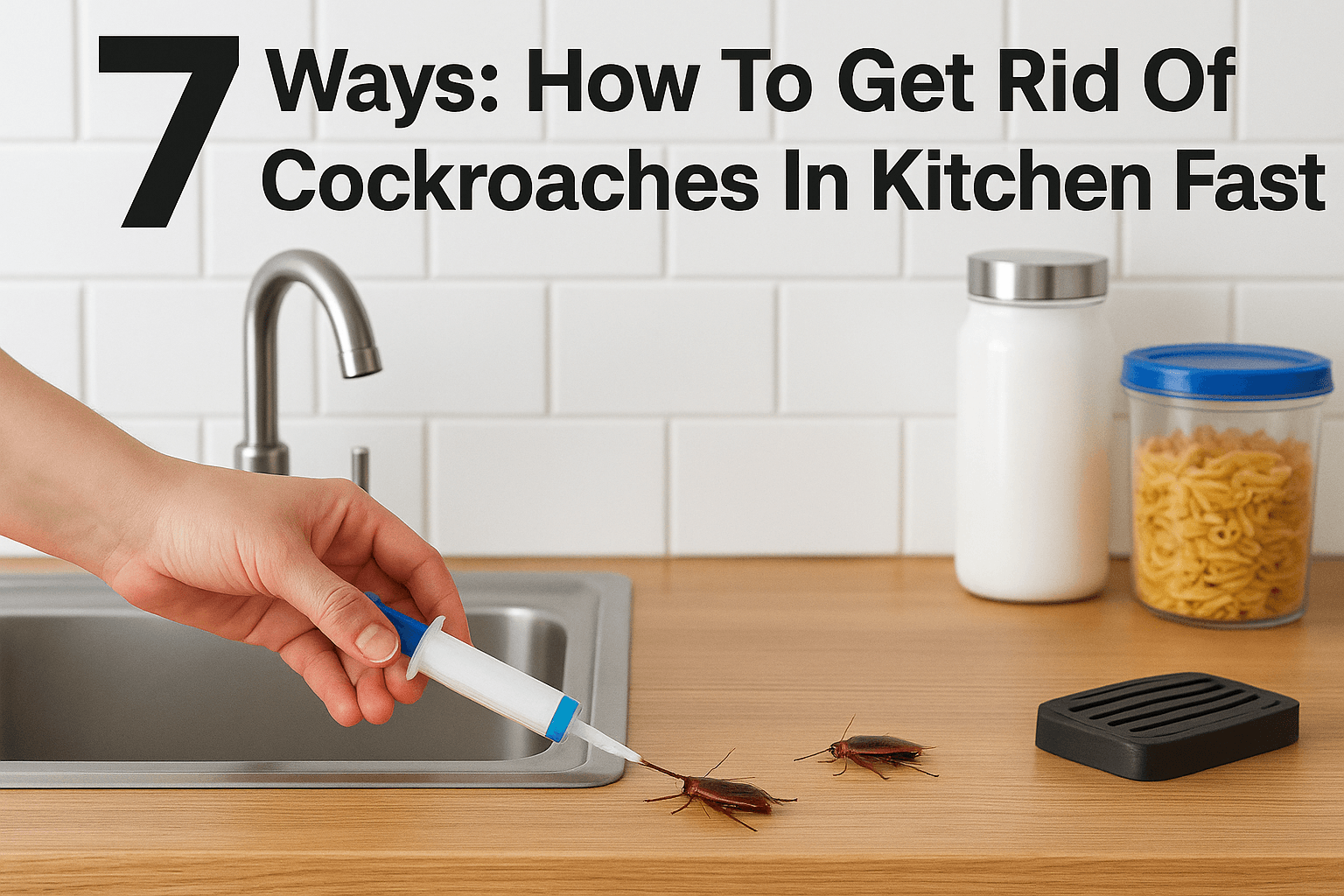 7 Ways: How To Get Rid Of Cockroaches In Kitchen Fast
