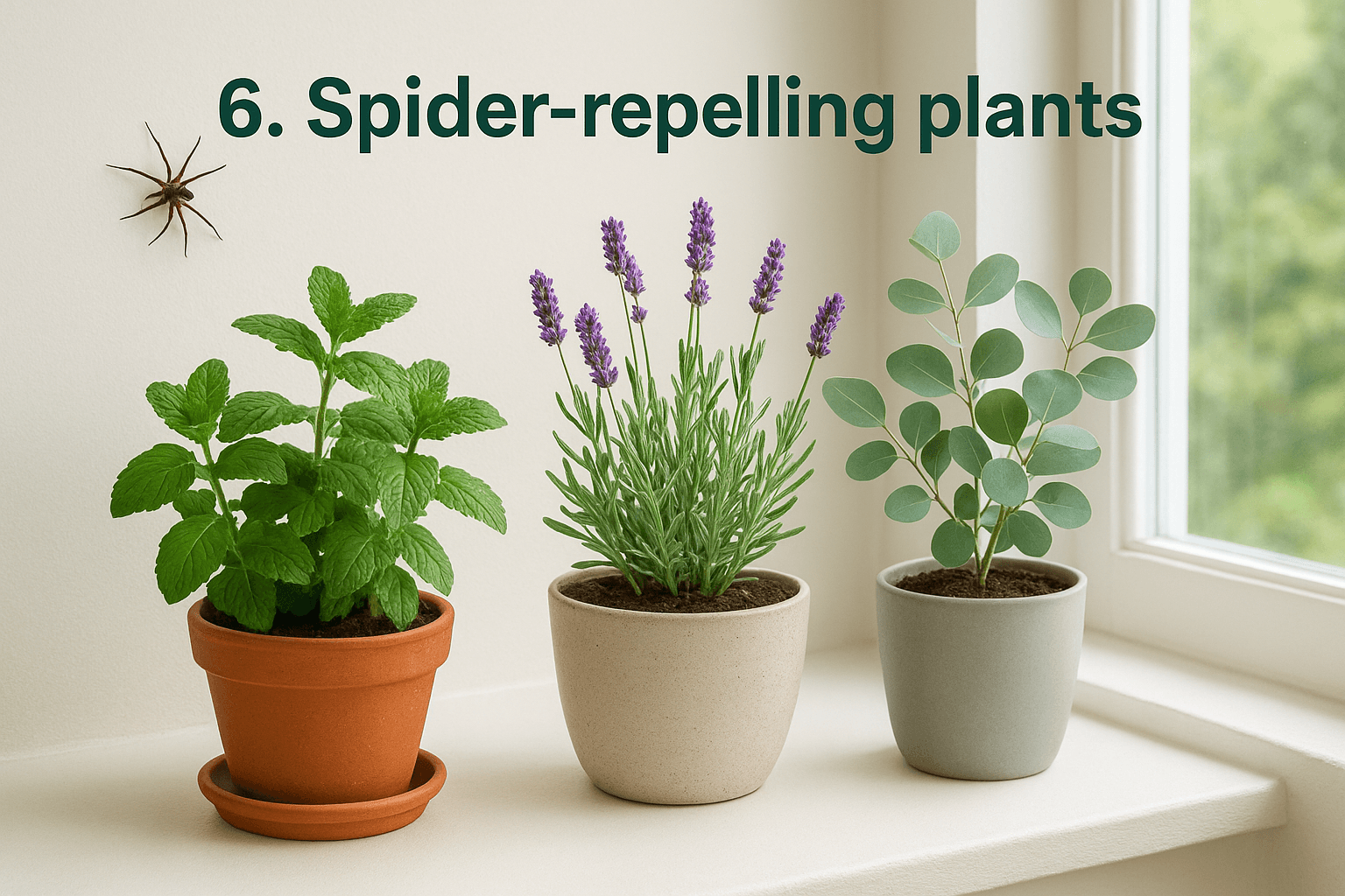 6. Spider-repelling plants