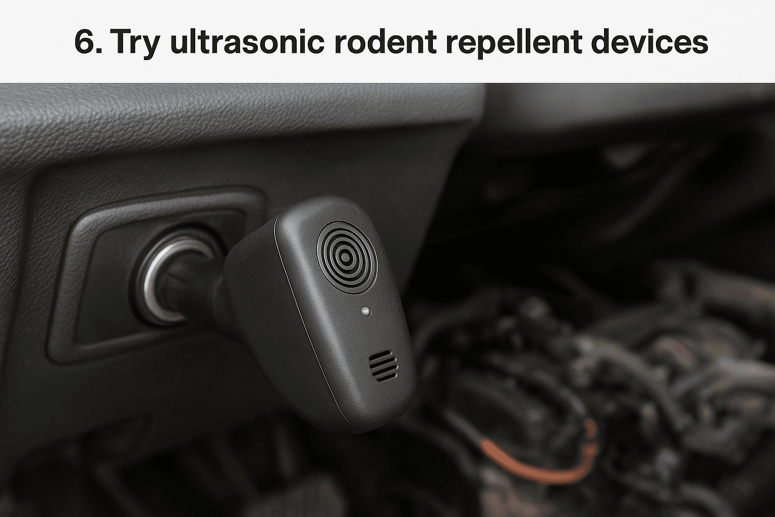 6. Try ultrasonic rodent repellent devices
