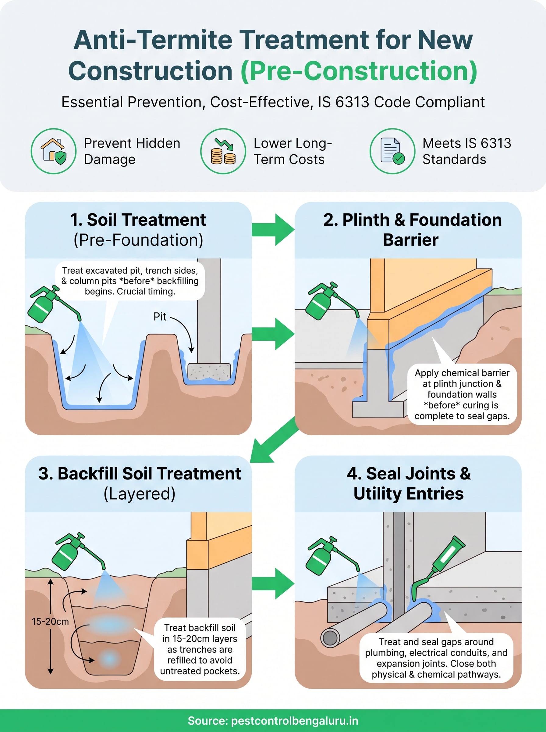 anti termite treatment for new construction infographic