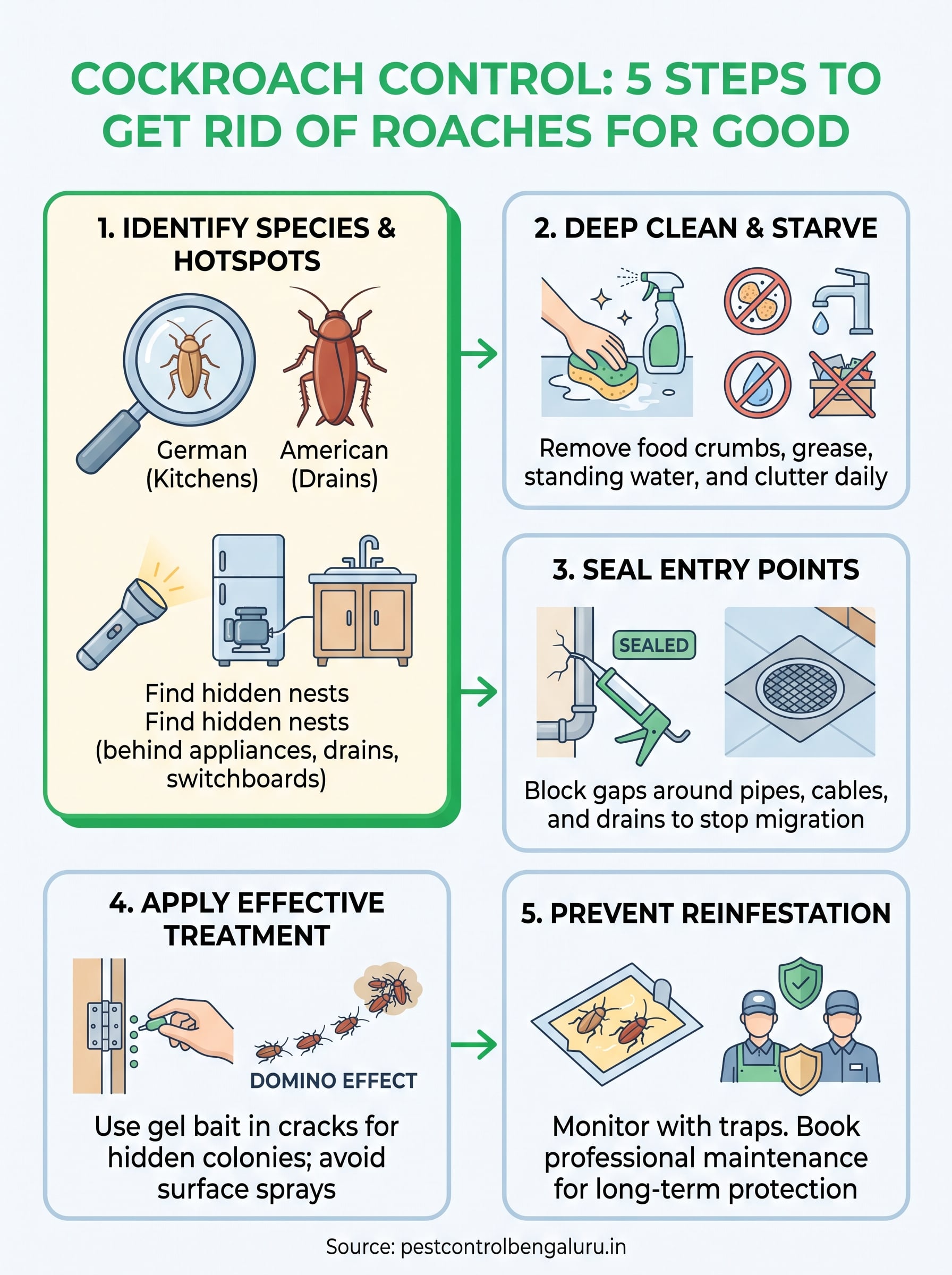 cockroach control infographic
