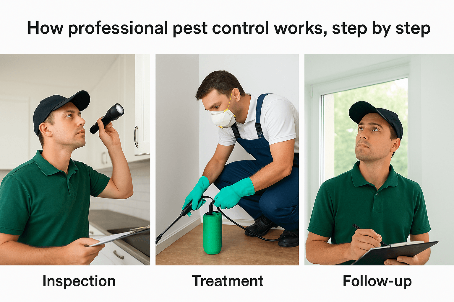 How professional pest control works, step by step