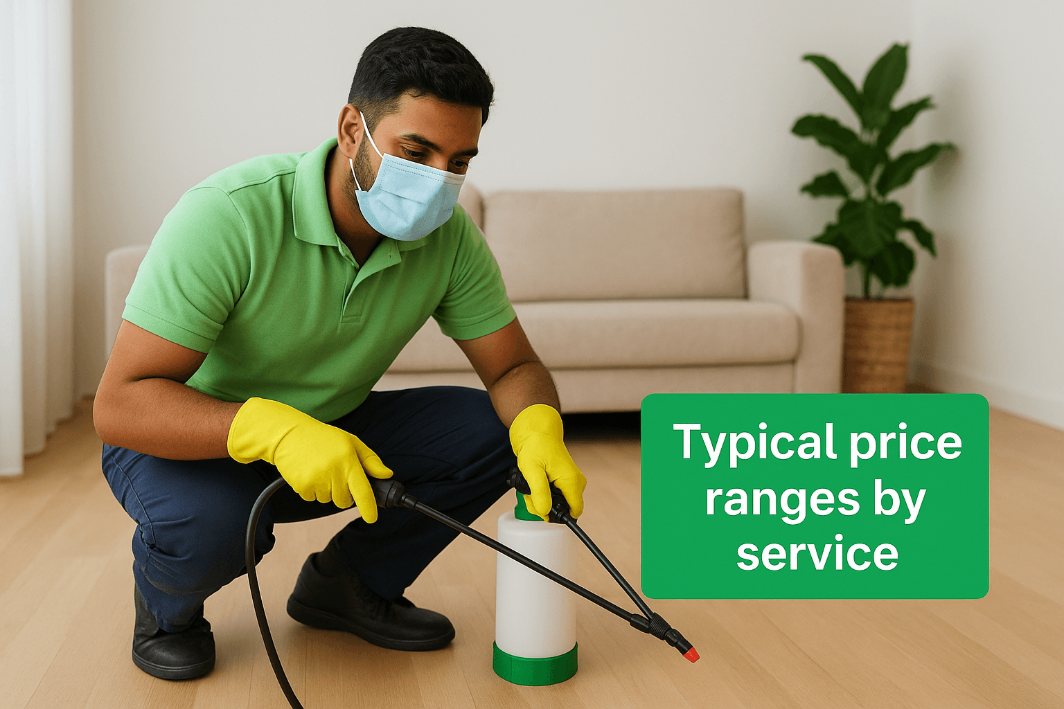 Typical price ranges by service