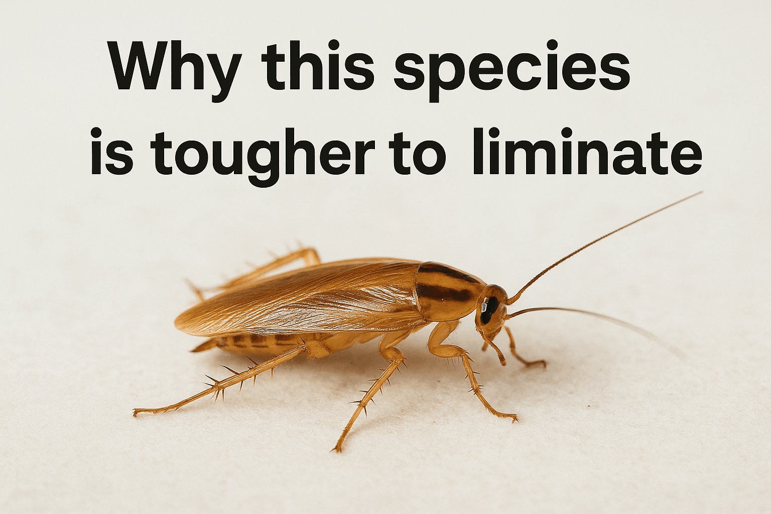 Why this species is tougher to eliminate