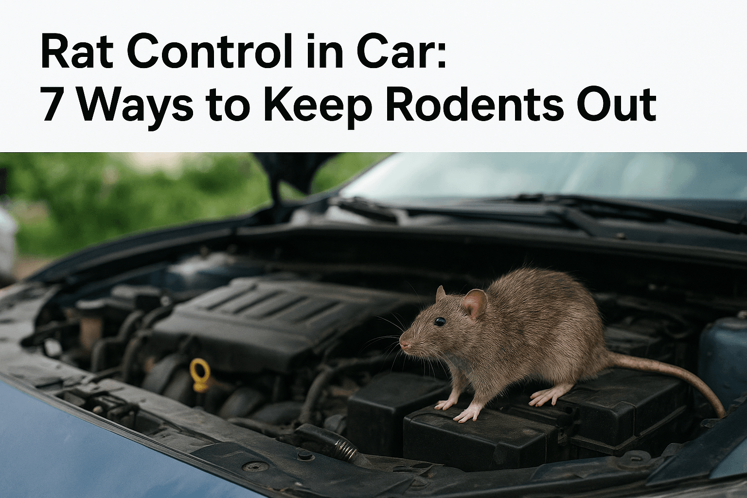 Rat Control in Car: 7 Ways to Keep Rodents Out